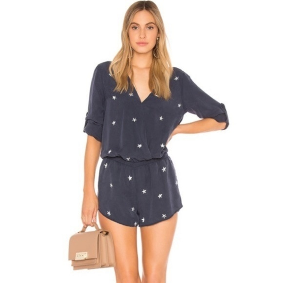 cloth & stone Dresses & Skirts - NWOT Cloth and Stone Navy Star Romper Large